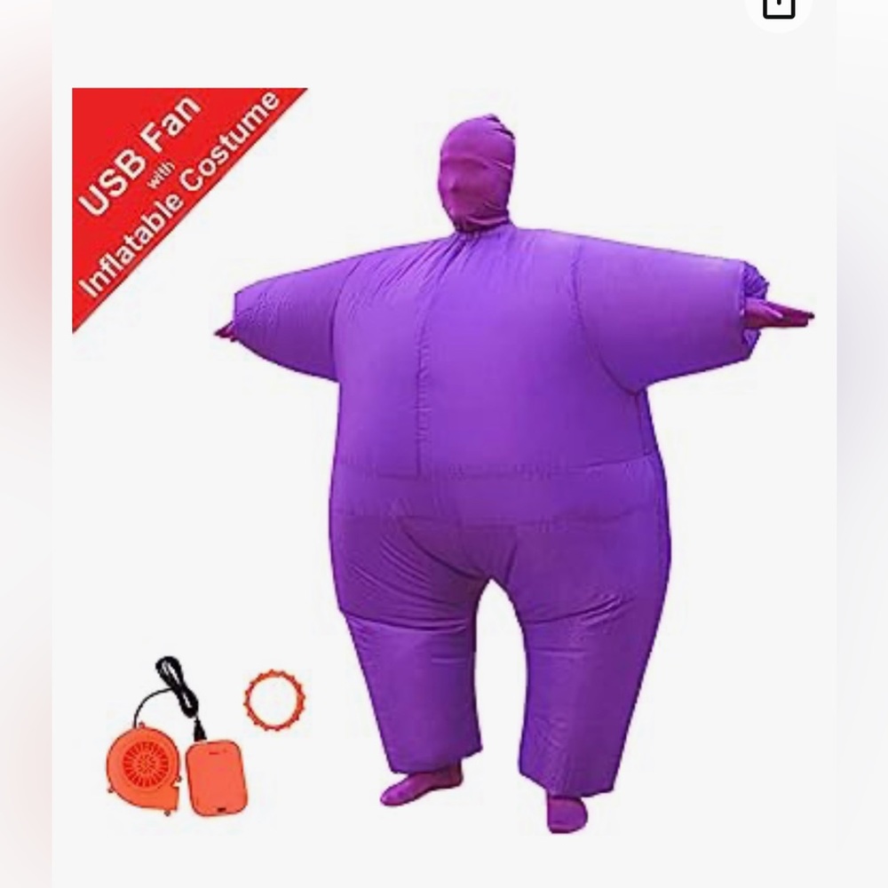 Amazon Purple Inflatable Full-Body Costume - Picture 2 of 2